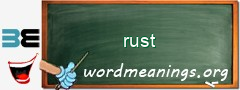 WordMeaning blackboard for rust